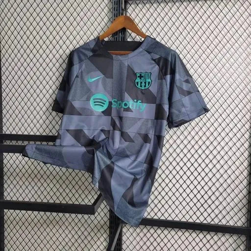 Camisa Barcelona Treino 23/24 - Torcedor Masculina Preta e Verde - Netmantos