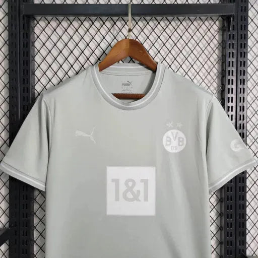 Camisa Borussia Dortmund Treino 23/24 - Torcedor Masculina Cinza - Netmantos
