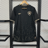 Camisa Bota Fogo Away 24/25 - Torcedor Masculina Preta e Dourada + Patrocínios - Netmantos