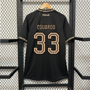 Camisa Bota Fogo Away 24/25 - Torcedor Masculina Preta e Dourada + Patrocínios - Netmantos