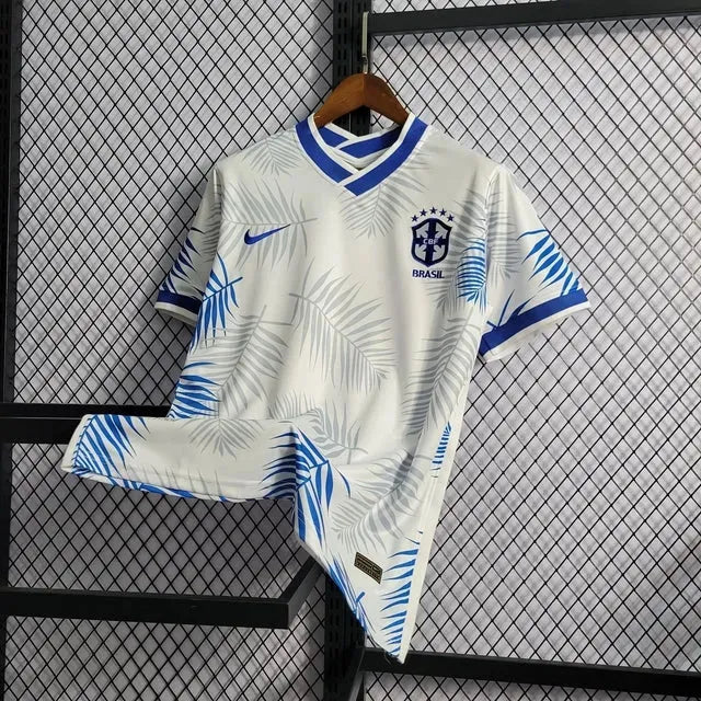 Camisa Brasil Edição Especial 22/23 - Torcedor Masculina Branca e Azul - Netmantos