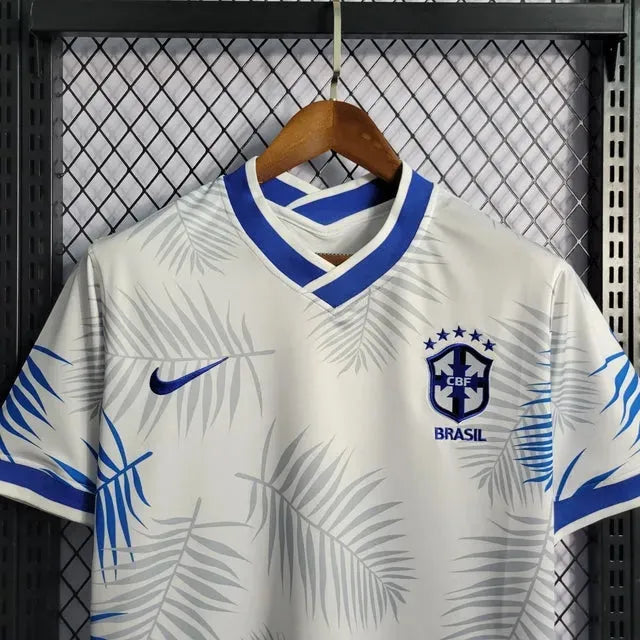 Camisa Brasil Edição Especial 22/23 - Torcedor Masculina Branca e Azul - Netmantos
