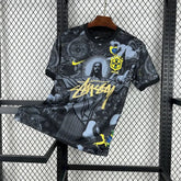 Camisa Brasil x STUSSY Cristo Redentor - Torcedor Masculina Preta - Netmantos