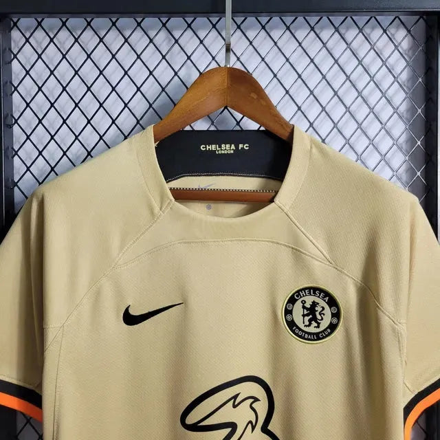 Camisa Chelsea Third 22/23 - Torcedor Masculina Bege - Netmantos