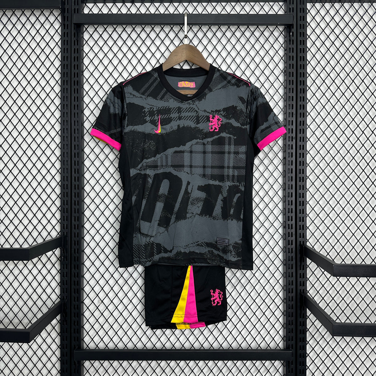 Chelsea Third Away Shirt 24/25 - Kids Fan Black and Pink