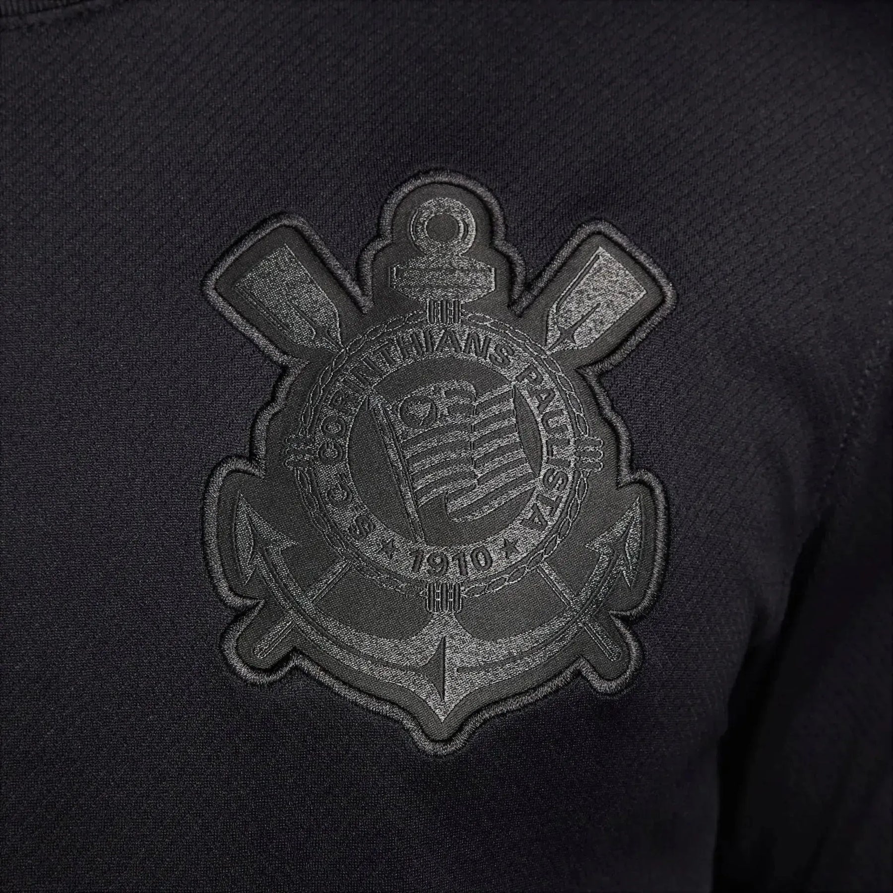 Camisa Timão Away II 24/25 - Torcedor Masculina Preta + Patrocínios - Netmantos