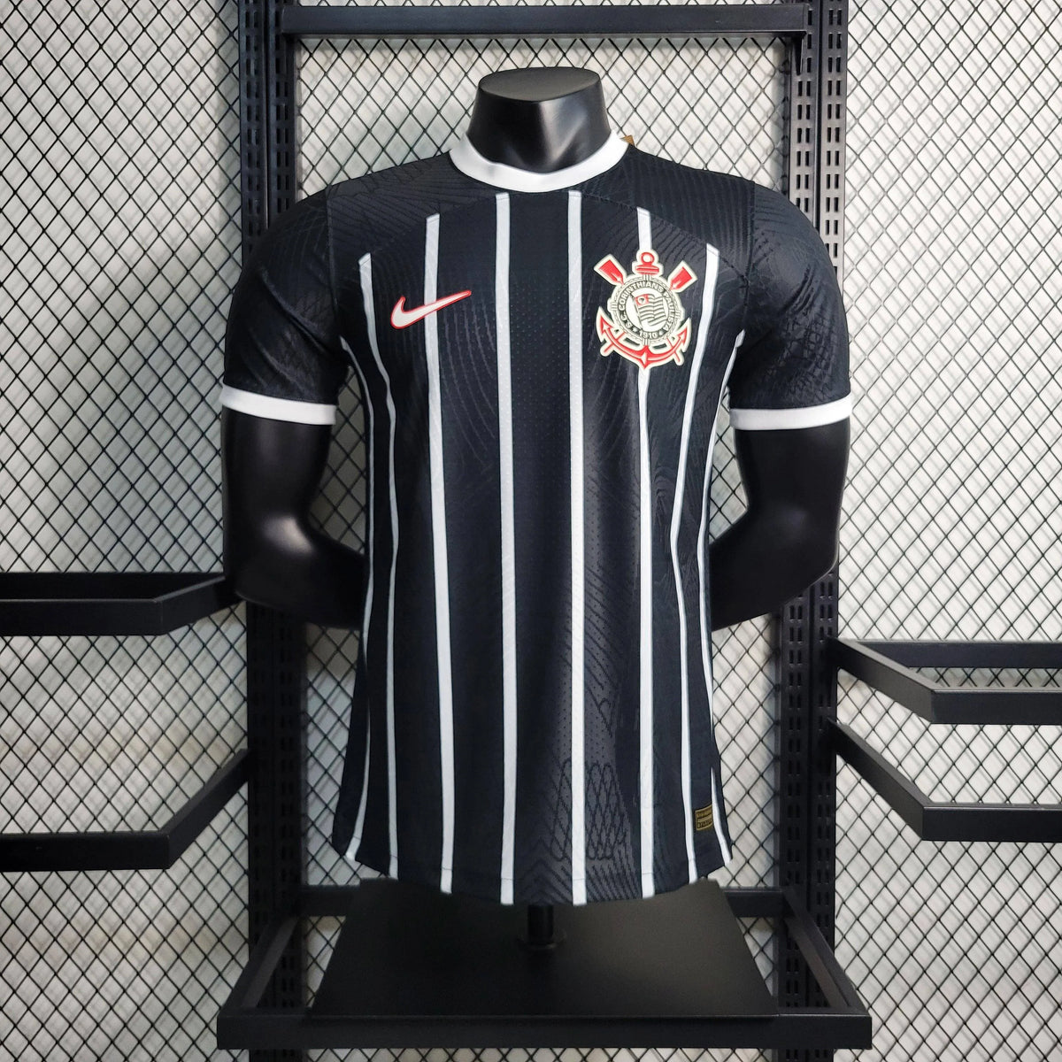 Camisa Timão Home 23/24 - Jogador Masculina Preta - Netmantos