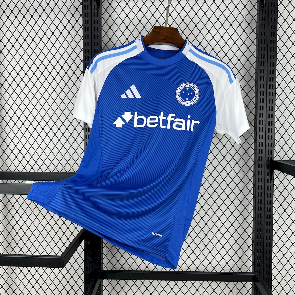Cruzeiro Home Shirt 25/26 - Men's Fan Blue