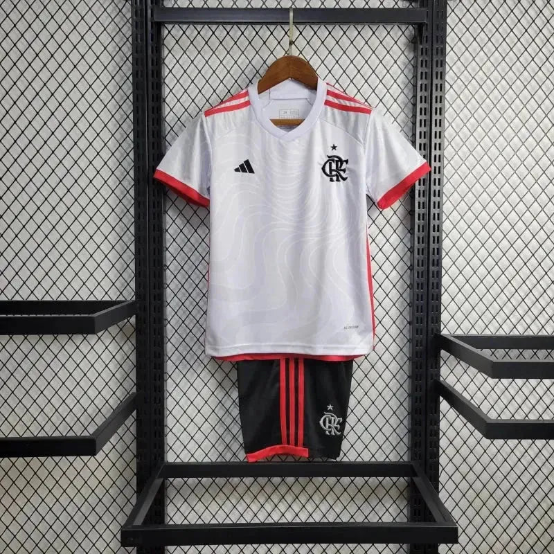 Camisa Flamengo Away 24/25 - Torcedor Infantil Branca - Netmantos