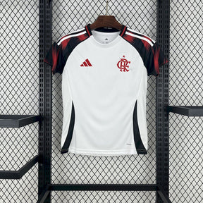 Flamengo Away Shirt 25/26 - Women's White Fan Shirt + Sponsorships