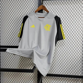 Camisa Flamengo Treino 24/25 - Torcedor Masculina Cinza, Amarela e Preta - Netmantos