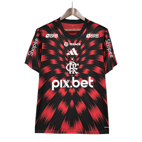 Camisa Flamengo Treino 25/26 - Torcedor Masculina + Patrocínios - Netmantos