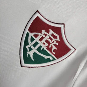 Camisa Fluminense Away 24/25 - Torcedor Masculina Branca + Patches Libertadores + Patrocínios - Netmantos