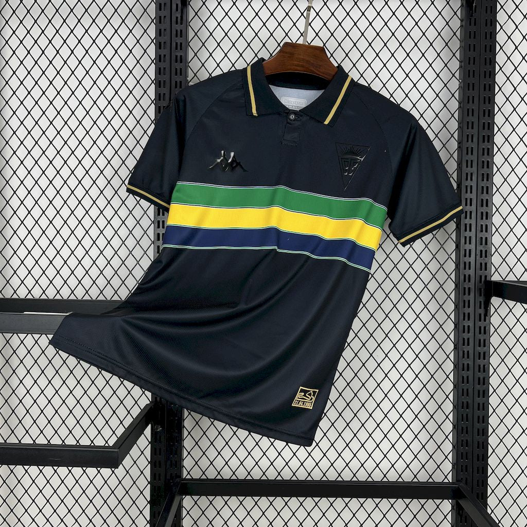 Estoril Praia Sports Group Shirt + Ayrton Senna 25/26 - Men's Black Fan Shirt