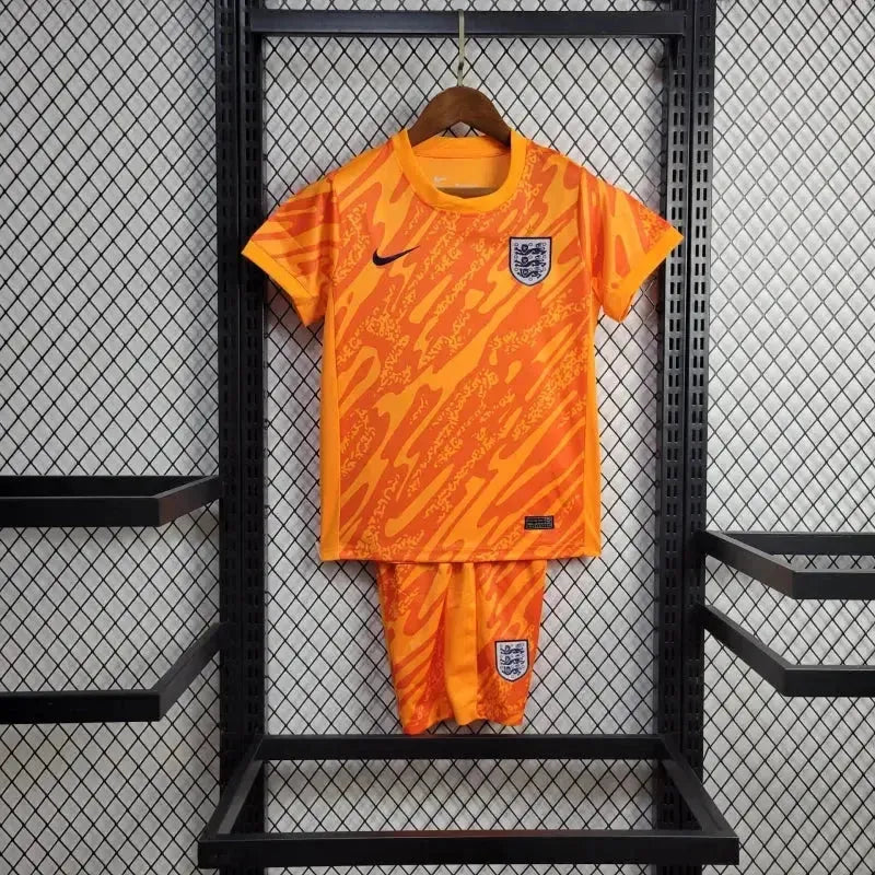 Camisa Inglaterra Goleiro 24/25 - Torcedor Infantil Laranja - Netmantos