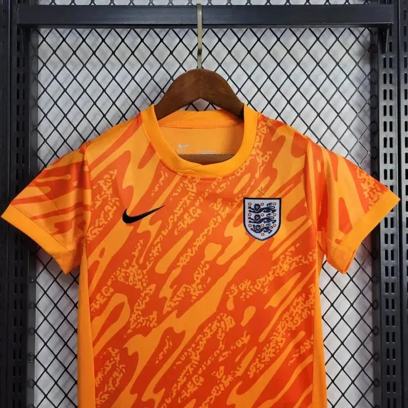 Camisa Inglaterra Goleiro 24/25 - Torcedor Infantil Laranja - Netmantos