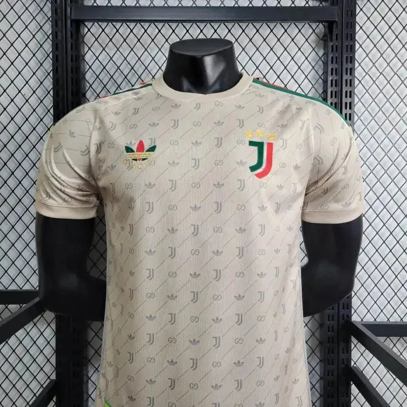 Camisa Juventus Edição Especial Gucci 24/25 - Jogador Masculina Bege - Netmantos