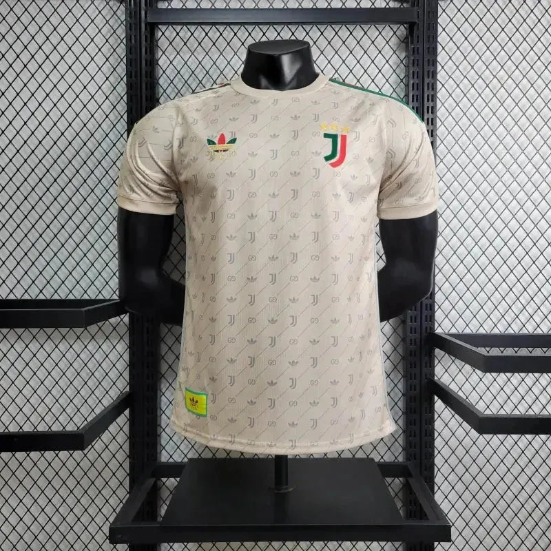 Camisa Juventus Edição Especial Gucci 24/25 - Jogador Masculina Bege - Netmantos