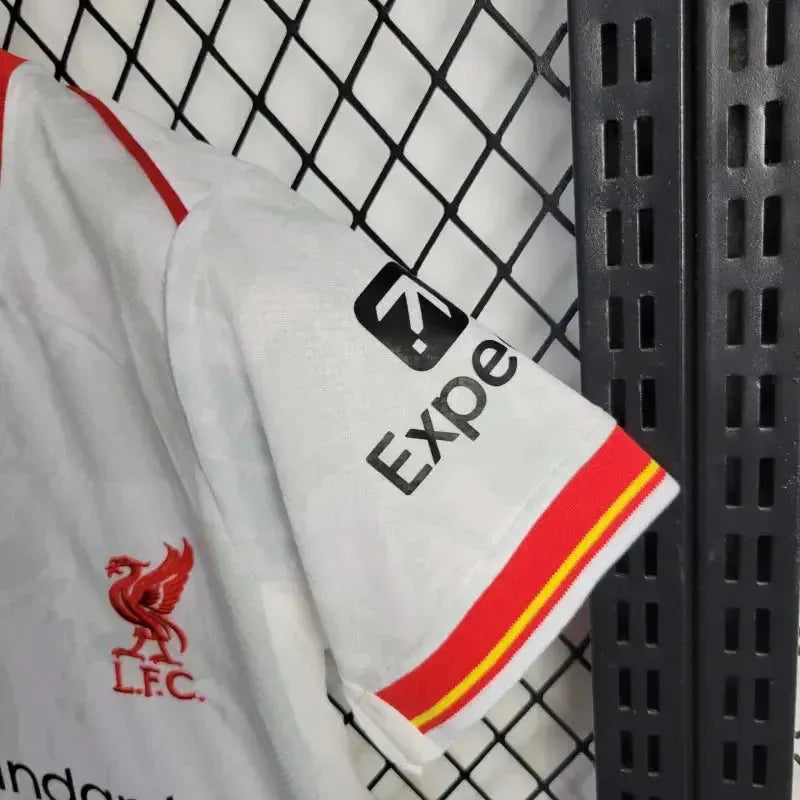 Camisa Liverpool Away 2 24/25 - Torcedor Infantil Branca - Netmantos