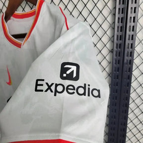Camisa Liverpool Away II 24/25 - Torcedor Masculina Branca e Vermelha - Netmantos