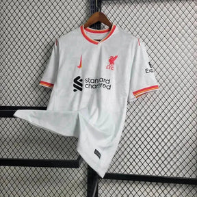 Camisa Liverpool Away II 24/25 - Torcedor Masculina Branca e Vermelha - Netmantos