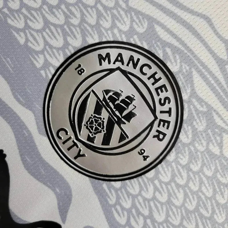 Camisa Manchester City Ano do Dragão 24/25 - Torcedor Masculina Branca - Netmantos