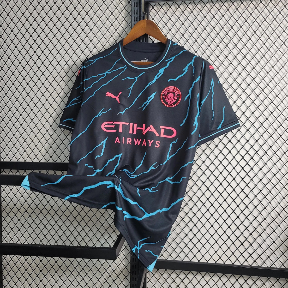 Camisa Manchester City Away II 23/24 - Torcedor Masculina Preta e Azul - Netmantos