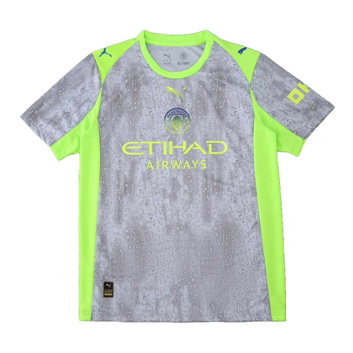 Manchester City Third Away Shirt 25/26 - Men's Fan Shirt Grey and Green