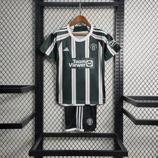 Camisa Manchester United Away 23/24 - Torcedor Infantil Verde - Netmantos