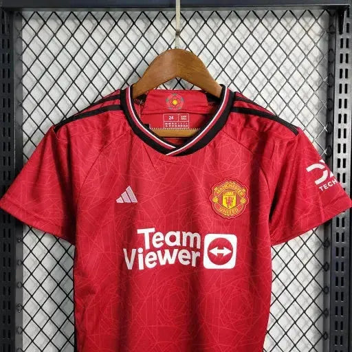 Camisa Manchester United Home 23/24 - Torcedor Infantil Vermelha - Netmantos