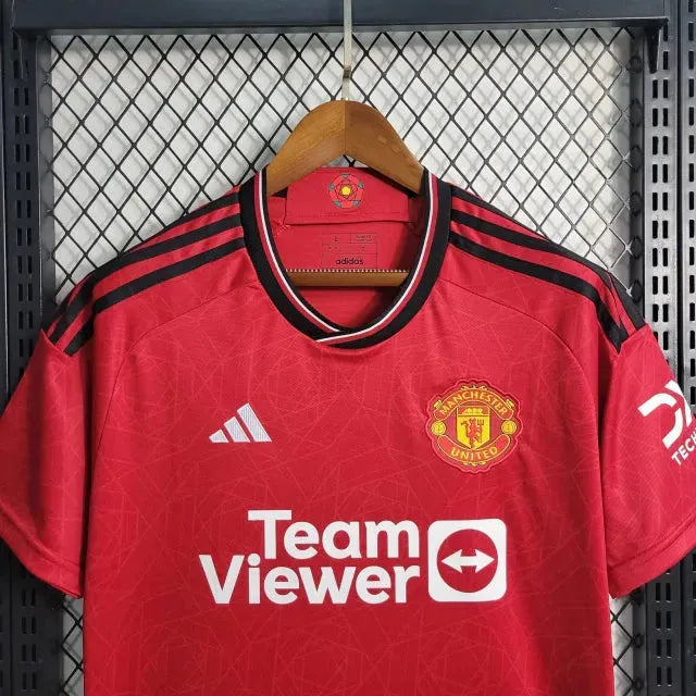 Camisa Manchester United Home 23/24 - Torcedor Masculina Vermelha - Netmantos