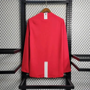 Camisa Manchester United Home Retrô 2007/08 - Torcedor Masculina Vermelha Manga Longa - Netmantos