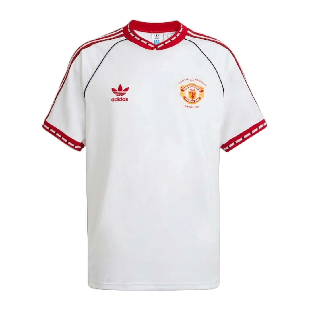 Manchester United Retro Away Shirt 1991 - Mens White Fan Shirt