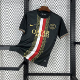 PSG Special Edition 25/26 Men's Fan Shirt Black and Gold