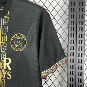 PSG Special Edition 25/26 Men's Fan Shirt Black and Gold