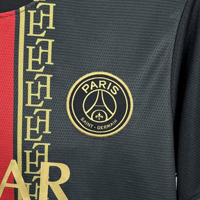 PSG Special Edition 25/26 Men's Fan Shirt Black and Gold