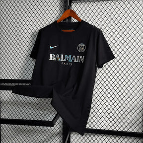 Camisa PSG Refletiva 23/24 - Torcedor Masculina BALMAIN Preta - Netmantos