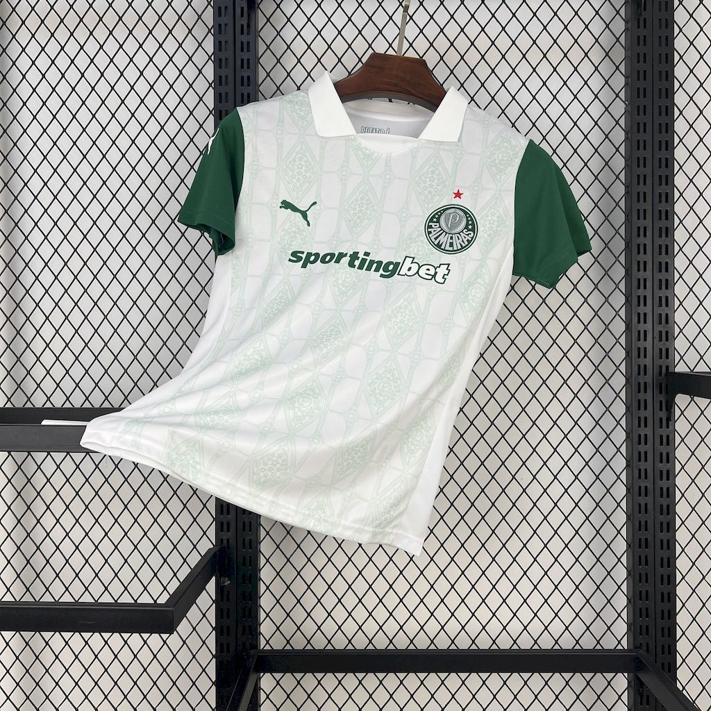 Palmeiras Away Shirt 25/26 - Women's White Fan Shirt