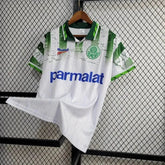 Camisa Palmeiras Away Retrô 1996 - Torcedor Masculina Branca PARMALAT - Netmantos