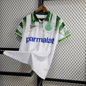 Camisa Palmeiras Away Retrô 1996 - Torcedor Masculina Branca PARMALAT - Netmantos