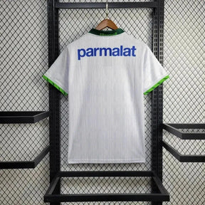 Camisa Palmeiras Away Retrô 1996 - Torcedor Masculina Branca PARMALAT - Netmantos
