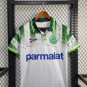 Camisa Palmeiras Away Retrô 1996 - Torcedor Masculina Branca PARMALAT - Netmantos
