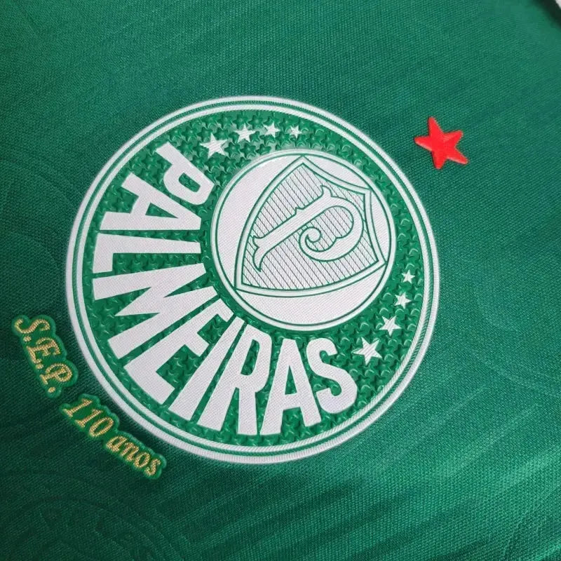 Camisa Palmeiras Home 24/25 - Jogador Masculina Verde + Patch Brasileirão e Avanti + Patrocínios - Netmantos