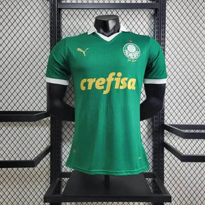 Camisa Palmeiras Home 24/25 - Jogador Masculina Verde + Patch Brasileirão e Avanti + Patrocínios - Netmantos
