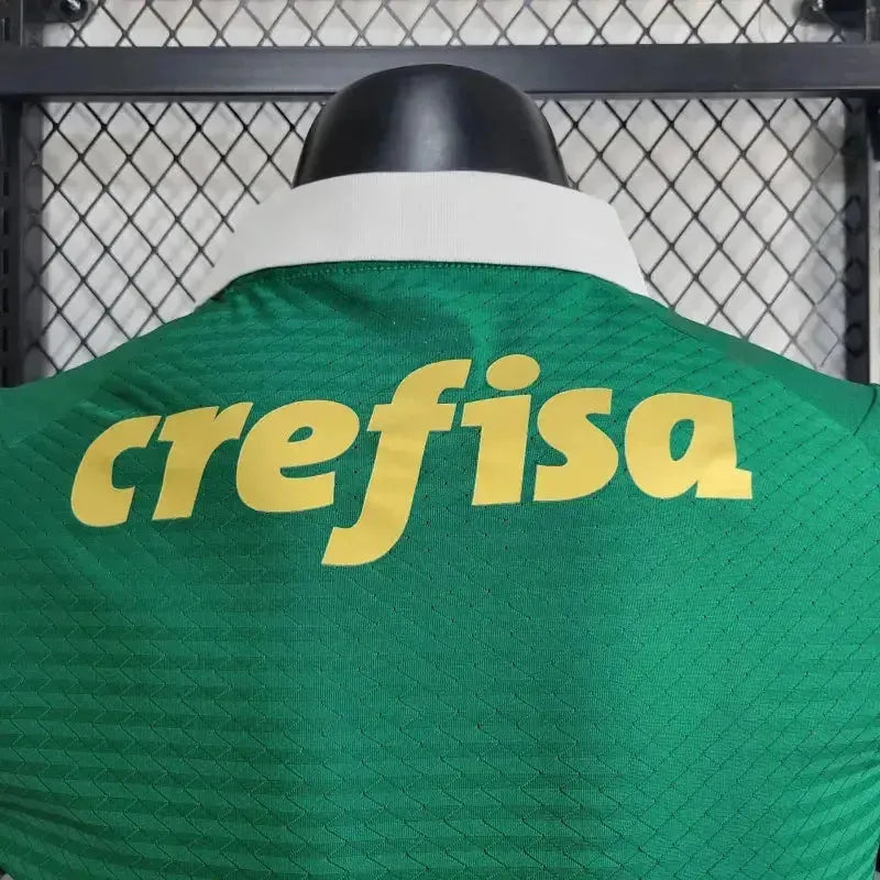 Camisa Palmeiras Home 24/25 - Jogador Masculina Verde + Patch Brasileirão e Avanti + Patrocínios - Netmantos