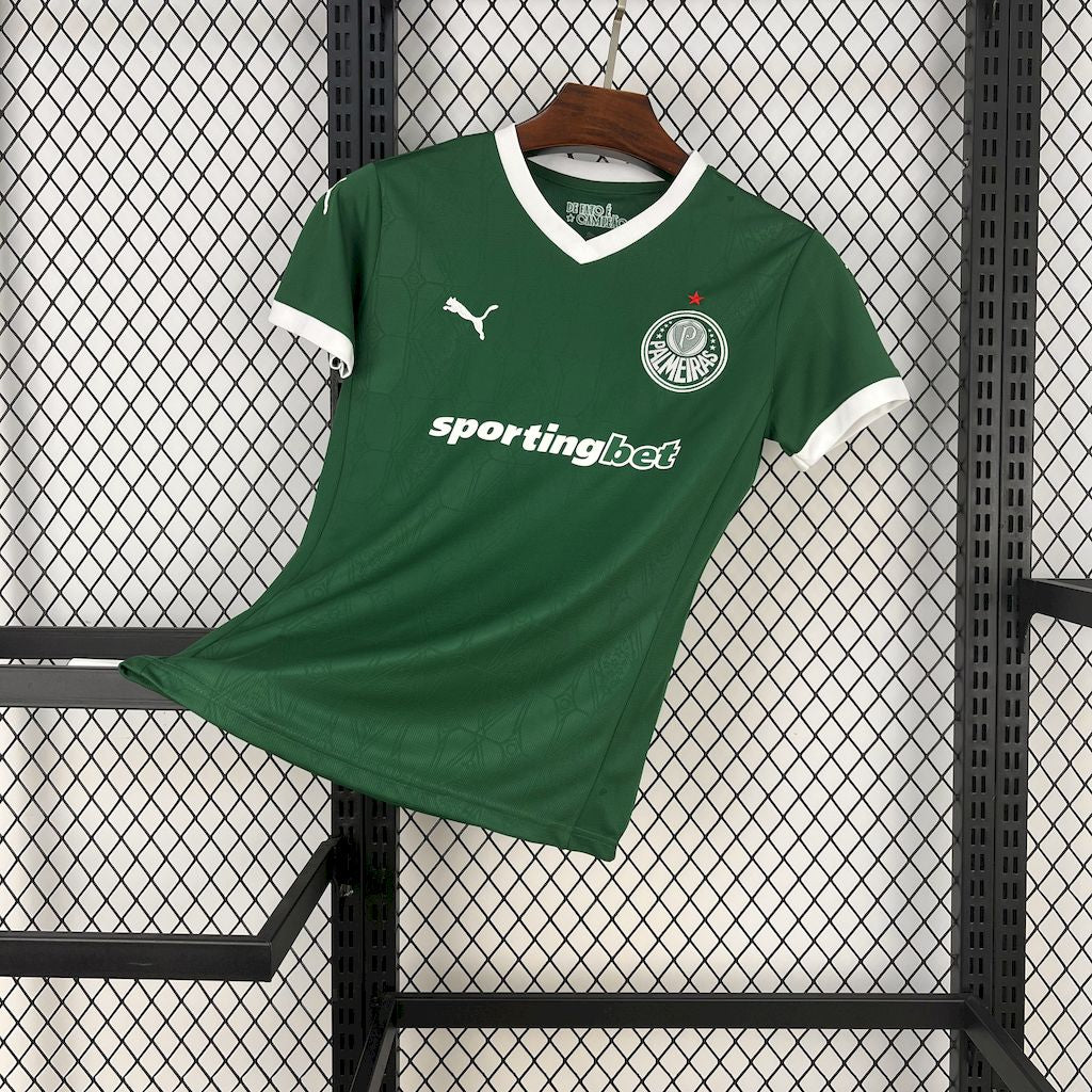 Palmeiras Home Shirt 25/26 - Women's Green Fan Shirt