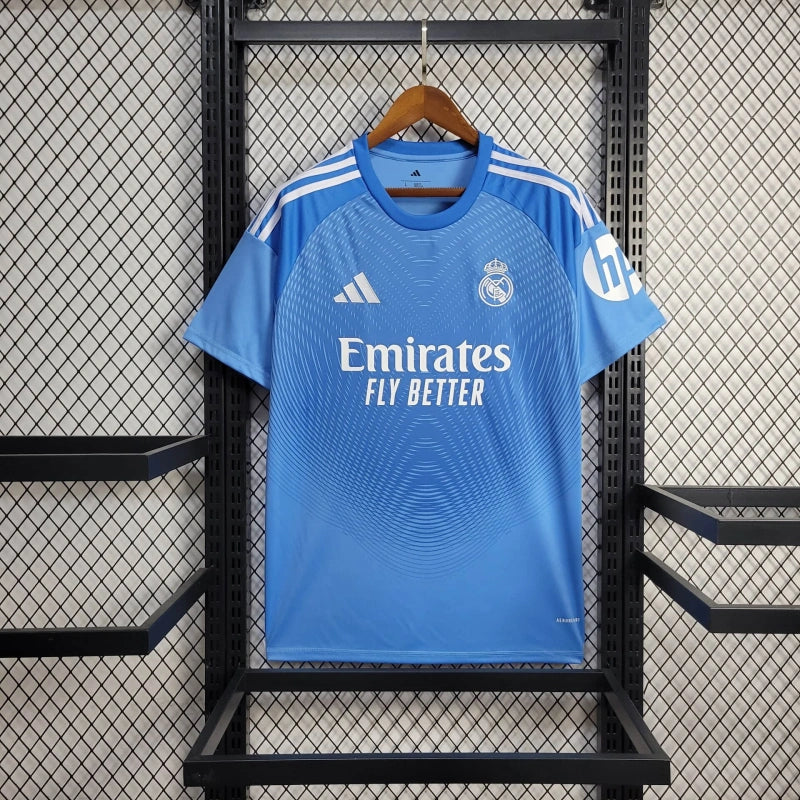 Real Madrid Goalkeeper Shirt 25/26 - Men's Fan Blue