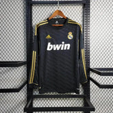 Camisa Real Madrid Away Retrô 2011/12 - Torcedor Masculina Preta Manga Longa - Netmantos