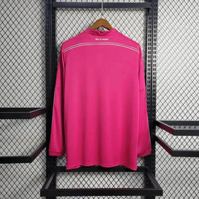 Camisa Real Madrid Away Retrô 2014/15 - Torcedor Masculina Rosa Manga Longa - Netmantos