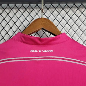 Camisa Real Madrid Away Retrô 2014/15 - Torcedor Masculina Rosa Manga Longa - Netmantos